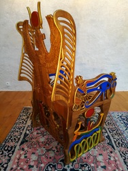 fauteuil egyptien Isis Hathor