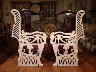 fauteuil egyptien flancs