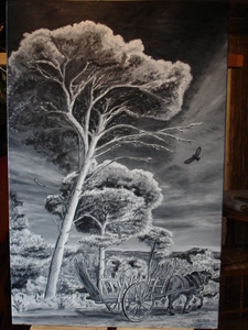 Orage sur la lande 2011-60*92