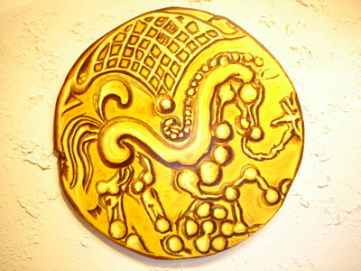 Stater des Parisii, 200-100 av. J-C. 48cm bois